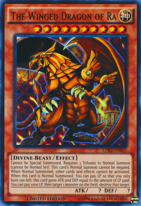 Egyptian God Cards - THE WINGED DRAGON OF RA